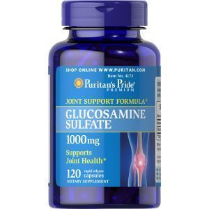 Глюкозамин сульфат, Glucosamine Sulfate 1000 mg, Puritan's Pride, 1000 мг, 120 капсул