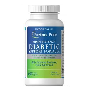 Поддержка при диабете, Diabetic Support Formula, Puritan's Pride, 60 каплет
