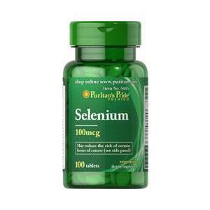 Селен, Selenium 100 mcg, Puritan's Pride, 100 мкг, 100 таблеток