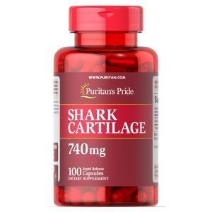 Акулий хрящ, Shark Cartilage, Puritan's Pride, 740 мг, 100 капсул