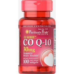 Puritan's Pride, Q-SORB™ Co Q-10 30 mg, 100  Rapid Release Softgels
