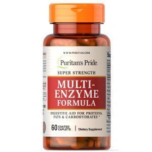 Super Strength Multi Enzyme, Puritan's Pride, 60 de capsule
