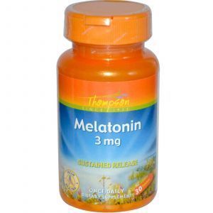 Мелатонин, Melatonin, Thompson, 3 мг, 30 таблеток.