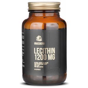 Лецитин, Lecithin, Grassberg, 1200 мг, 60 капсул
