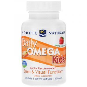 Рыбий жир для детей (фрукты), Daily Omega Kids, Nordic Naturals, 1 в день, 500 мг, 30 капсул (Default)