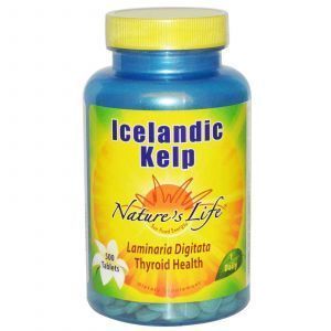 Ламинария Исландская, Icelandic Kelp, Nature's Life, 500 таблеток