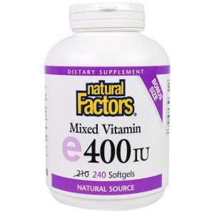 Витамин Е, Mixed E, Natural Factors, 400 МЕ, 240 капсул (Default)