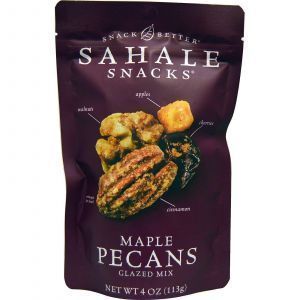 Орехи пекан в глазури с кленовым сиропом, Pecans Glazed Mix, Sahale Snacks, 113 г