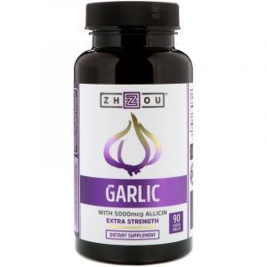Чеснок, Garlic, Zhou Nutrition, 90 таблеток 