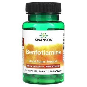 Бенфотиамин, Benfotiamine, Swanson, 160 мг, 60 капсул