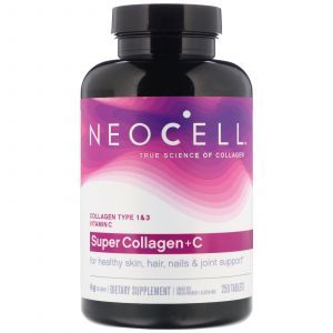 Супер Коллаген, Тип 1 и 3, Collagen + C, Neocell, 6000 мг, 250 таблеток (Default)
