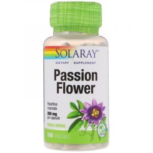 Пассифлора, Passion Flower, Solaray, 350 мг, 100 капсул (Default)