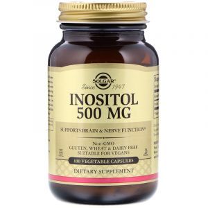 Инозитол, Inositol, Solgar, 500 мг, 100 капсул (Default)
