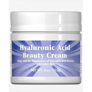 Крем с гиалуроновой кислотой, Nature Smart HyaLuronic Acid Beauty Cream, Puritan's Pride, 113 г