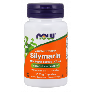 Расторопша, Silymarin, Now Foods, 300 мг, 50 капсул 