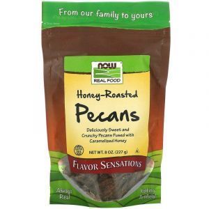 Орехи пекан, (Raw Pecan), жаренные, Now Foods, 227 г