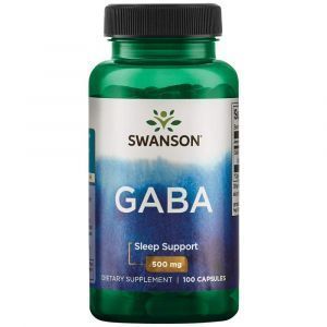 ГАМК (гамма-аминомасляная кислота), GABA, Swanson, 500 мг, 100 капсул