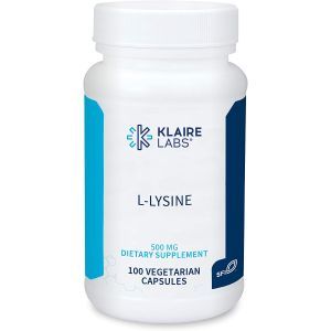 L-лизин, L-Lysine, Klaire Labs, 500 мг, 100 вегетарианских капсул