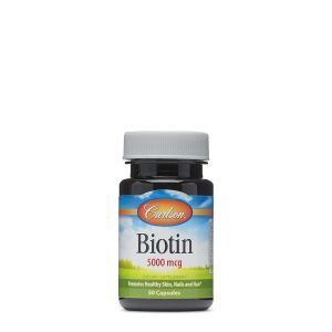 Биотин, Biotin, Carlson Labs, 5 мг, 50 капсул