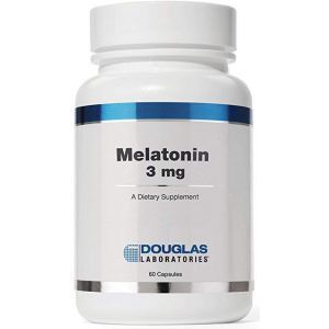 Мелатонин, Melatonin, Douglas Laboratories, поддерживает циклы сна / пробуждения, 3 мг, 60 капсул