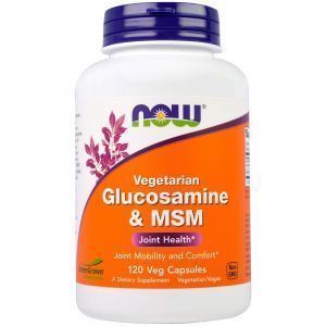 Глюкозамин и МСМ, Glucosamine & MSM, Now Foods, 120 кап