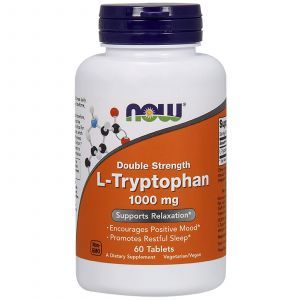 Триптофан (L-Tryptophan), Now Foods, 1000 мг, 60 табл