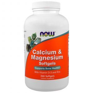 Кальций и магний, Calcium & Magnesium, Now Foods, комплекс, 240 кап