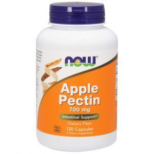 Яблочный пектин, Apple Pectin, Now Foods, 700 мг, 120 кап