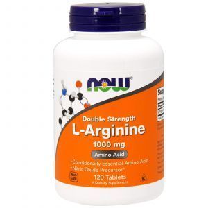 Аргинин, L-Arginine, Now Foods, 1000 мг, 120 таблет