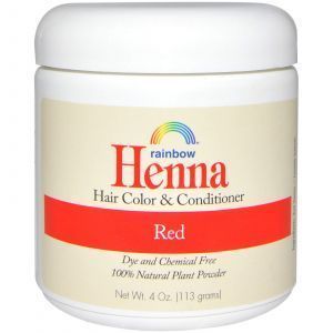Хна для волос, Henna, Rainbow Research, красный, цвет и кондиционер, 113