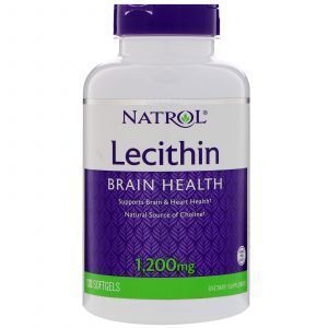 Лецитин, Soya Lecithin, Natrol, 1200 мг, 120 капсу