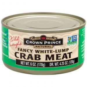 Крабовое мясо, Crab Meat, Crown Prince Natural, 170 г
