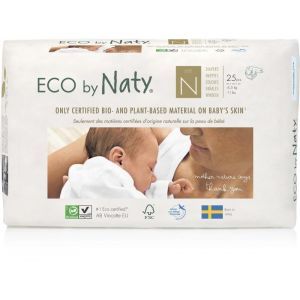 Органические подгузники "ECO BY NATY", Diapers 0 New Born, Eco by Naty, размер 0 New Born, до 4,5 кг, 25 шт