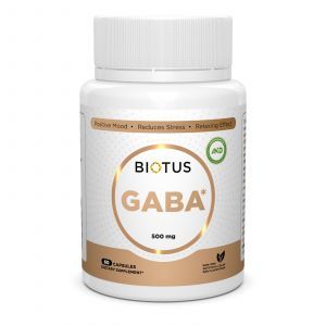ГАМК (гамма-аминомасляная кислота), GABA, Biotus, 60 капсул