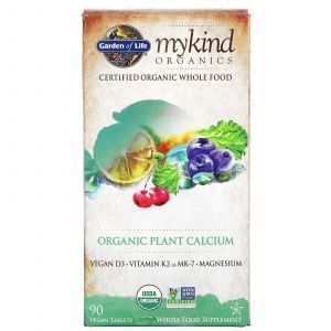 Кальций растительный, Plant Calcium, Garden of Life, органик, 90 таблеток