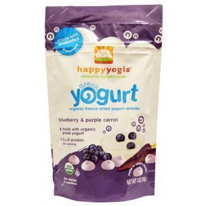 Греческий йогурт голубика, морковь, Greek Yogurt, Blueberry & Purple Carrot, Nurture Inc, 28 г