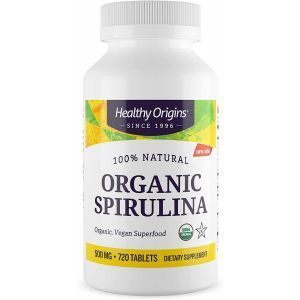Спирулина, Spirulina, Healthy Origins, органик, 500 мг, 720 таблеток