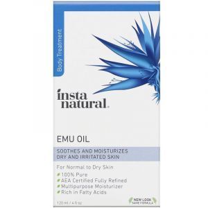 Масло Эму, Emu Oil, InstaNatural, для тела, 120 мл