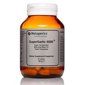 Чеснок, СуперГарлик, SuperGarlic 6000, Metagenics, 90 таблеток