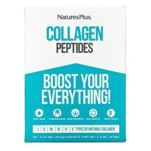 Коллагеновые пептиды, Collagen Peptides, Nature's Plus, 20 пакетиков в стиках, 10,5 г каждый