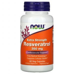 Resveratrol, Resveratrol Extra Puternic, Now Foods, 350 mg, 60 capsule
