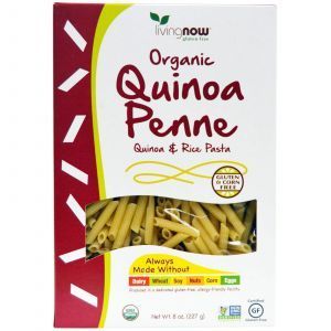 Макароны, лебеда, каное, рис, (Organic Quinoa Penne, Quinoa & Rice Pasta), Now Foods, 227 г 