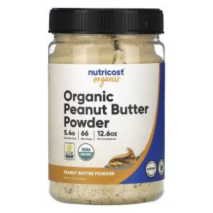Арахисовая паста, Organic Peanut Butter Powder, Nutricost, Pantry, органический порошок, 358 г