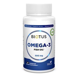 Omega-3 ulei de pește islandez, ulei de pește Omega-3, biotus, 120 capsule