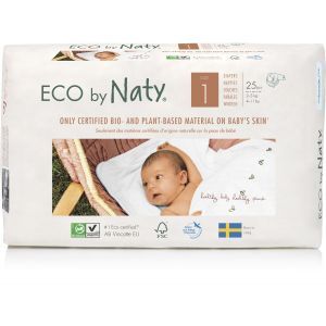 Органические подгузники "ECO BY NATY", Diapers 1 New Born, Eco by Naty, размер 1 New Born, 2-5 кг, 25 шт