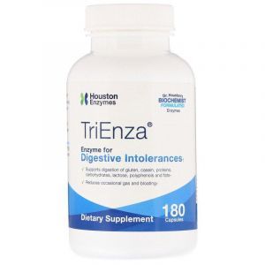 Пищеварительные ферменты, TriEnza with DPP IV Activity, Houston Enzymes, 180 капсул