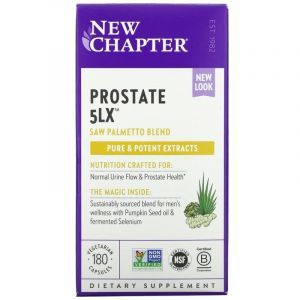 Поддержка простаты, Prostate 5LX, New Chapter, 180 капсул