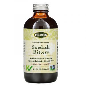 Водный экстракт шведских трав (Swedish Bitters), Flora, 250 мл