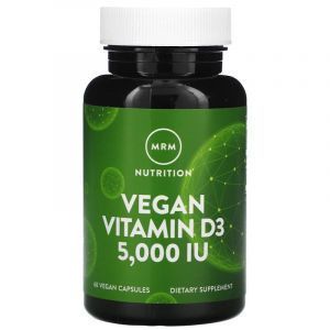 Витамин Д3 для веганов, Vitamin D3, MRM, 5000 МЕ, 60 капсул