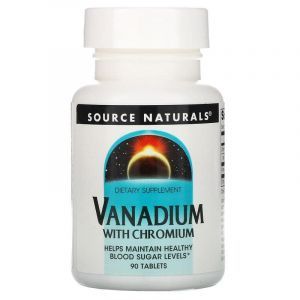 Хром и ванадий, Vanadium with Chromium, Source Naturals, 90 таблеток